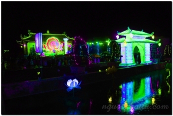 Chùa Ninh Tảo Hà Nam hoa đăng vía Đức Bồ Tát Quán Thé Âm