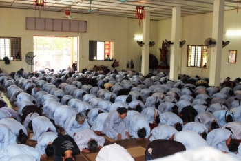Hà Nội:Chùa Hòa Phúc hơn 500 người tham dự khóa tu một ngày
