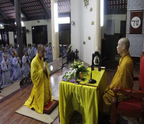 Hòa thượng Thích Bảo Nghiêm thuyết giảng tại chùa Hòa Phúc