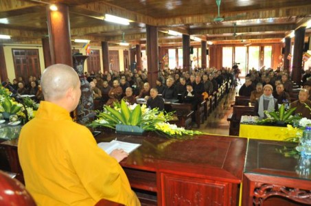 Hòa thượng Thích Bảo Nghiêm thuyết giảng tại Tổ đình Bồ Đề