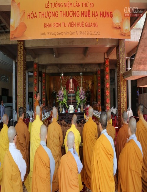 Lễ húy nhật Hòa thượng khai sơn tu viện Huệ Quang