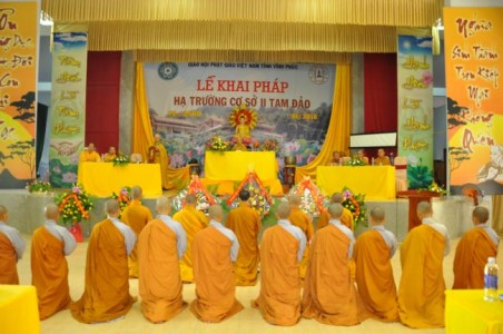 Vĩnh Phúc: Lễ khai pháp hạ trường cơ sở 2 – Thiền viện Trúc Lâm Tây Thiên