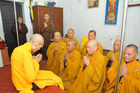 Tăng Ni BTS GHPGVN TP. Hà Nội đỉnh lễ khánh tuế Đức Pháp Chủ GHPGVN