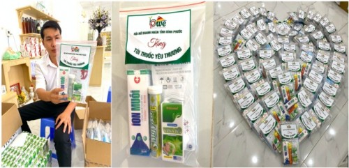 Các các y, bác sĩ tuyến đầu chống dịch được tặng món ngon kèm lời nhắn thiện lành 