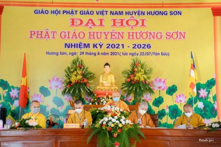 Hà Tĩnh: Đại hội đại biểu Phật giáo huyện Hương Sơn nhiệm kỳ 2021 -2026