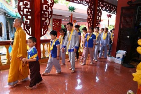 Ngày tu an lạc tại đạo tràng Mây Lành