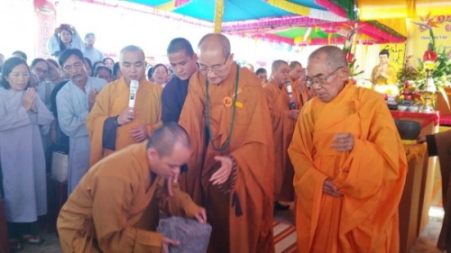 Khánh Hòa: Lễ đặt đá trùng tu chùa Phước Thành