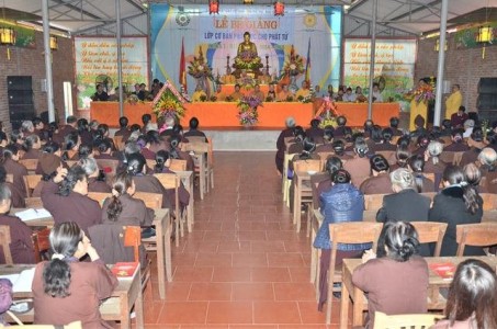 Lễ bế giảng lớp Bồi dưỡng hoằng pháp cho Phật tử tỉnh Phú Thọ