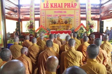 Hà Tĩnh: Lễ khai pháp An cư kiết hạ PL 2561 tại Tùng lâm Thanh Lương