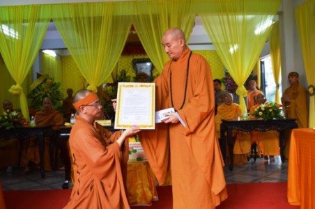 Khánh Hòa: Lễ công bố quyết định bổ nhiệm trụ trì chùa Kỳ Viên Trung Nghĩa