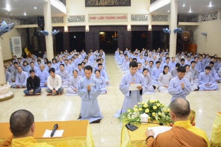 Chùa Hoằng Pháp, lễ thế phát xuất gia đợt 1 năm 2017