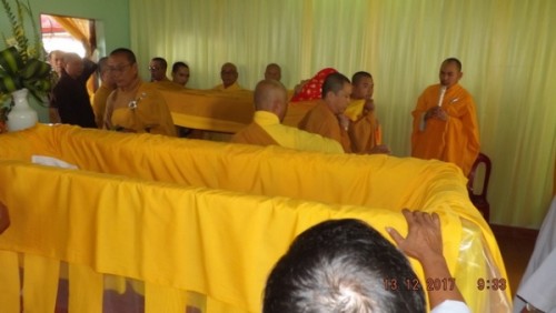 Khánh Hòa: Lễ nhập kim quan cố HT.Thích Ngộ Trí