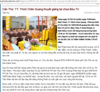 Phân tích một bài giảng sai chánh pháp