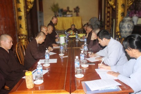 Hà Tĩnh: Thường trực BTS PG tỉnh họp bàn lễ hội Phật đản, An cư kiết hạ PL 2560