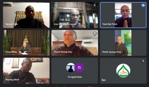 Phật giáo Hà Tĩnh họp trực tuyến bàn công tác Đại hội