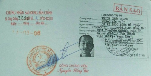 Sốc: Nghi án một nhà sư làm giả hồ sơ lý lịch