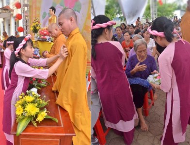 Hà Tĩnh: Lễ vu lan báo hiếu - an vị tôn tượng Bồ Tát Phổ Hiền, Bồ Tát Văn Thù