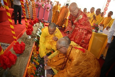 Đà Nẵng: Lễ đặt đá xây dựng chùa Tân Thành