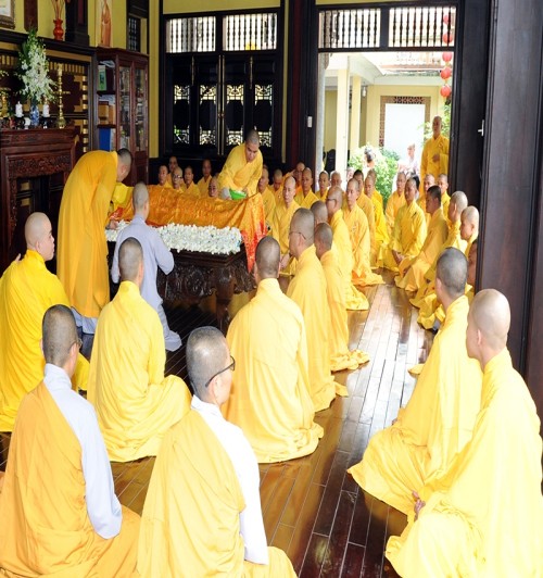 Công tác chuẩn bị tang lễ cố Hòa thượng Thích Quang Đạo