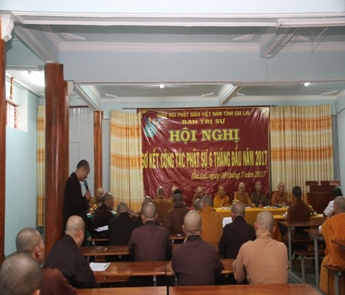 Phật giáo Gia Lai sơ kết phật sự 6 tháng đầu năm 2017