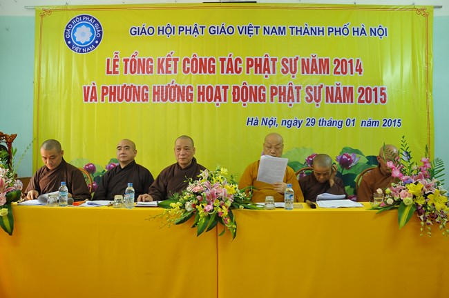 BTS GHPGVN Thành phố Hà Nội tổng kết hoạt động Phật sự năm 2014