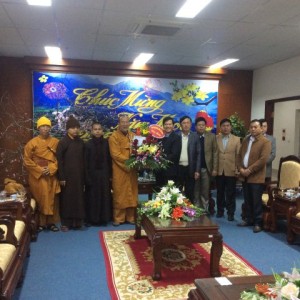 Lai Châu: Ban Trị sự GHPGVN tỉnh chúc tết các cơ quan