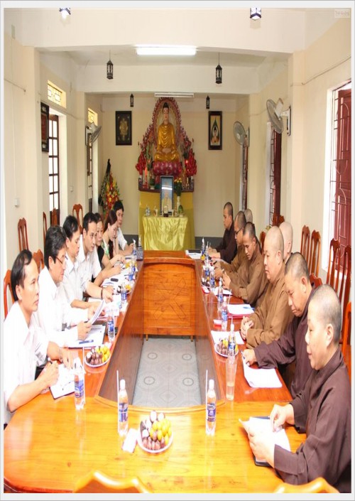 Ban Tôn giáo Chính phủ thăm và làm việc với Ban Trị sự GHPGVN tỉnh Nghệ An