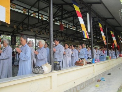 Chùa Sắc tứ Minh Thiện khai khóa tu niệm Phật đầu năm Bính Thân