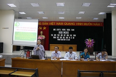 Hà Nội: Sư cô Thích Đồng Hoà thuyết giảng tại UBND phường Thượng Thanh