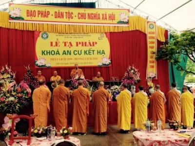  Trường hạ Nguyệt Quang tổ chức lễ tạ pháp an cư kiết hạ PL 2559