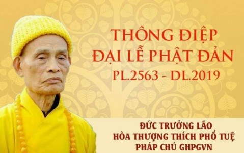 Thông điệp Đại lễ Phật đản PL 2563 - DL2019 của Đức Pháp chủ GHPGVN 