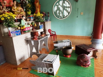 Truy tìm đạo chích đột nhập chùa, nhốt sư cô trộm tài sản