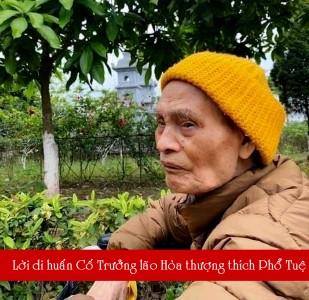 Lời di huấn của Cố Trưởng lão Hòa thượng Thích Phổ Tuệ