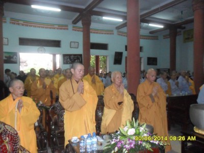 Thái Bình: Trường hạ chùa Thánh Long tổ chức lễ khai pháp PL2558