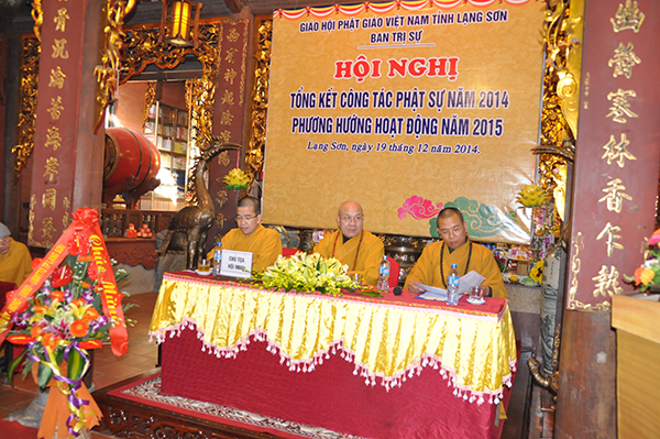 Lạng Sơn: Hội nghị Tổng kết công tác Phật sự năm 2014