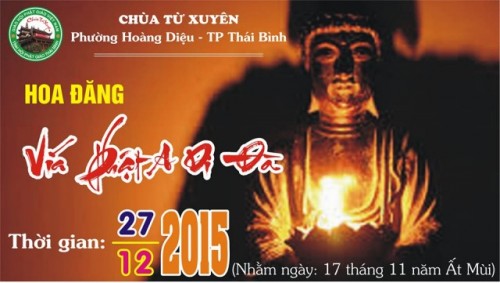  Thư mời dự đêm hội hoa đăng tại chùa Từ Xuyên