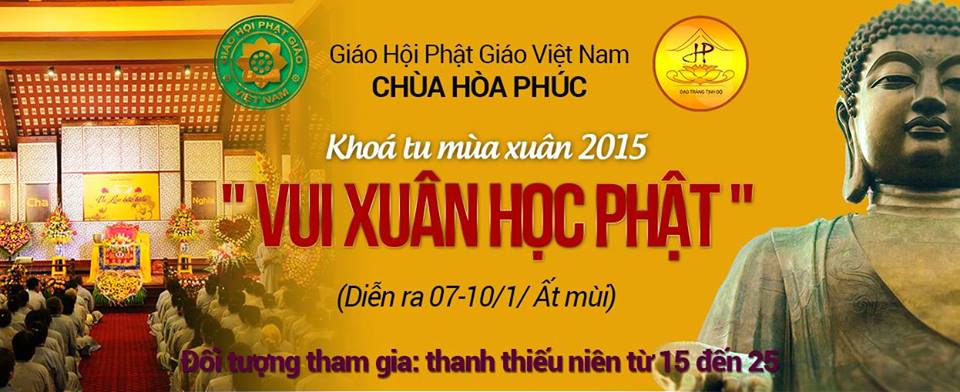 Mời tham dự khóa tu mùa xuân 2105 “Vui xuân học Phật”