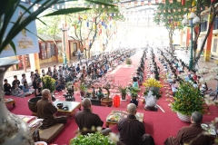 Gần 500 khóa sinh tham dự ngày tu tập đầu năm 2026 tại chùa Bằng - Hà Nội