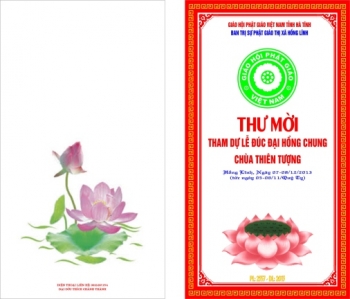 Thư mời tham dự lễ đúc Đại Hồng Chung chùa Thiên Tượng