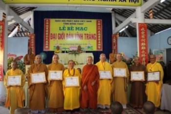 Lễ bế mạc đại giới đàn Vĩnh Tràng Đồng Tháp năm 2013