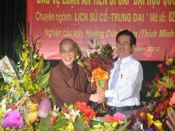 Đại đức Thích Minh Trí bảo vệ luận án tiến sĩ