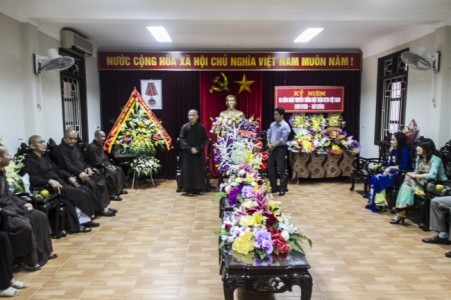 BTS GHPGVN tỉnh Hà Tĩnh thăm và chúc mừng MTTQVN tỉnh